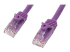 StarTech.com 75ft CAT6 Ethernet Cable, 10 Gigabit Snagless RJ45 650MHz 100W PoE Patch Cord, CAT 6 10GbE UTP Network Cable w/Strain Relief, Purple, Fluke Tested/Wiring is UL Certified/TIA - Höger vinkel