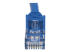 StarTech.com 75ft CAT6 Ethernet Cable, 10 Gigabit Snagless RJ45 650MHz 100W PoE Patch Cord, CAT 6 10GbE UTP Network Cable w/Strain Relief, Blue, Fluke Tested/Wiring is UL Certified/TIA - Närbild