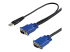 StarTech.com 10 ft Ultra Thin USB VGA 2-in-1 KVM Cable - Höger vinkel