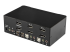StarTech.com Dubbel USB DisplayPort KVM-switch med 2 portar, audio & USB 2.0-hubb - Baksidan