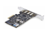 StarTech.com 5-Port USB PCIe Card, USB 3.2 10Gbps, PCI Express Card with 4x USB-C Ports, 1x USB-A Internal Port, USB PCIe Controller Card, Windows/macOS/Linux - Baksidan