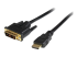 StarTech.com 6ft (1.8m) HDMI to DVI Cable, DVI-D to HDMI Display Cable (1920x1200p), Black, 19 Pin HDMI Male to DVI-D Male Cable Adapter, Digital Monitor Cable, M/M, Single Link - Närbild