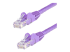 StarTech.com 75ft CAT6 Ethernet Cable, 10 Gigabit Snagless RJ45 650MHz 100W PoE Patch Cord, CAT 6 10GbE UTP Network Cable w/Strain Relief, Purple, Fluke Tested/Wiring is UL Certified/TIA - Närbild