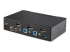 StarTech.com 2-Port DisplayPort KVM Switch, 8K 60Hz / 4K 144Hz, Single Display, DP 1.4, 2x USB 3.0 Ports, 4x USB 2.0 HID Ports, Push-Button & Hotkey Switching, TAA Compliant - Baksidan