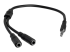 StarTech.com 4 Position to 2x 3 Position 3.5mm Headset Splitter Adapter - Vänster vinkel