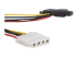 StarTech.com SATA to LP4 Power Cable Adapter with 2 Additional LP4 - Närbild