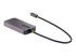 StarTech.com USB C Video Adapter, USB C to HDMI DVI VGA Adapter, Up to 4K 60Hz, Aluminum, Multiport Video Display Adapter for Laptops, Thunderbolt 3/4 Compatible, USB Type C Monitor Adapter - Höger vinkel