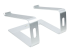 StarTech.com Laptop Stand for Desk, 5kg/11lb, Aluminum, Silver, Ergonomic - Baksidan