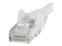 StarTech.com 75ft CAT6 Ethernet Cable, 10 Gigabit Snagless RJ45 650MHz 100W PoE Patch Cord, CAT 6 10GbE UTP Network Cable w/Strain Relief, White, Fluke Tested/Wiring is UL Certified/TIA - Närbild