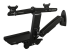 StarTech.com Wall Mount Workstation, Articulating Full Motion Standing Desk w/ Height Adjustable Dual VESA Monitor & Keyboard Tray Arm, Mouse/Scanner Holders, Ergonomic Wall Mounted Desk - Baksidan