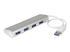 StarTech.com Bärbar USB 3.0-hubb med 4 portar och inbyggd kabel - Baksidan