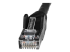 StarTech.com 75ft CAT6 Ethernet Cable, 10 Gigabit Snagless RJ45 650MHz 100W PoE Patch Cord, CAT 6 10GbE UTP Network Cable w/Strain Relief, Black, Fluke Tested/Wiring is UL Certified/TIA - Närbild