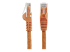 StarTech.com 75ft CAT6 Ethernet Cable, 10 Gigabit Snagless RJ45 650MHz 100W PoE Patch Cord, CAT 6 10GbE UTP Network Cable w/Strain Relief, Orange, Fluke Tested/Wiring is UL Certified/TIA - Framsidan