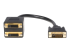 StarTech.com 30 cm DVI-D till 2x DVI-D digital video splitter kabel – M/F - Framsidan
