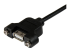 StarTech.com 3 ft Panel Mount USB Cable A to A F/M - Höger vinkel