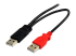 StarTech.com 6 ft USB Y Cable for External Hard Drive - Närbild