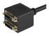 StarTech.com 30 cm DVI-D till 2x DVI-D digital video splitter kabel – M/F - Närbild