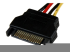 StarTech.com 30 cm SATA till LP4-strömkabeladapter - Närbild