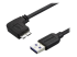 StarTech.com Smal Micro USB 3.0-kabel - Höger vinkel